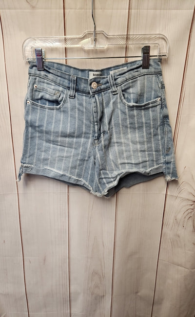 Kensie Women's Size 27 (3-4) Blue Shorts The High Rise Short