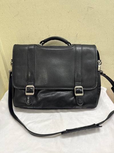 Volare Group Black Leather Briefcase