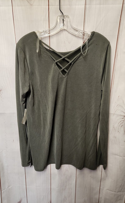 Active USA Women's Size M Green Long Sleeve Top