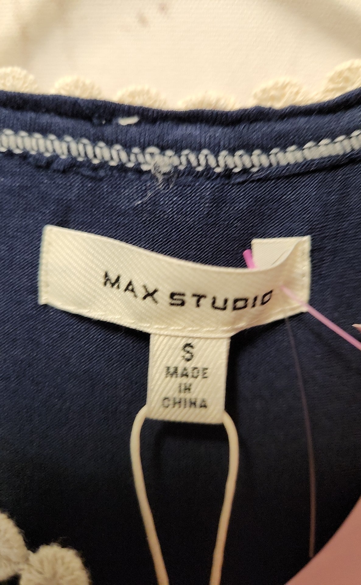 NWT Max Studio Women's Size S Navy Dress