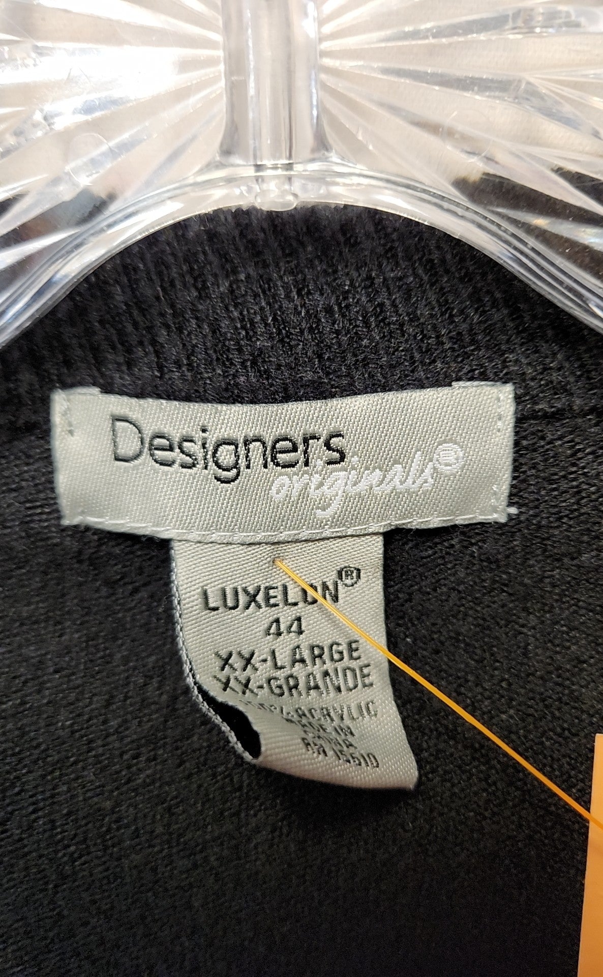 Designer Originals Women's Size XXL Black Cardigan