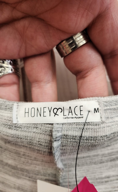 Honey & Lace Women's Size M Gray Cardigan