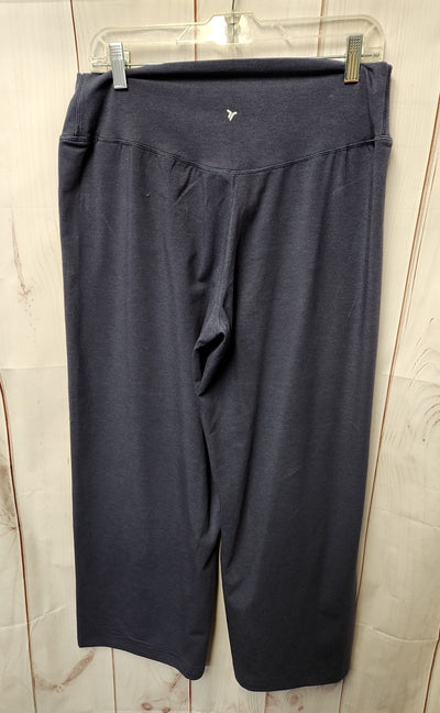 Old Navy Women's Size L Blue Active Pants Extra High Rise Wide Leg