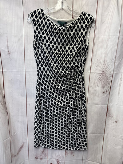 Lauren by Ralph Lauren Women's Size 4 Black & White Dress