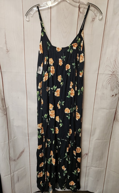 Old Navy Women's Size S Black Floral Dress