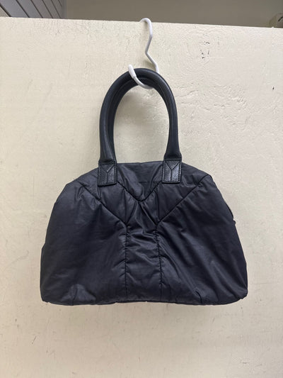 Yves Saint Laurent Signature Y front puff Silk Black Purse Bag YSL