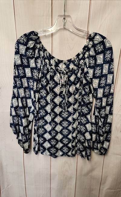 Faithfull Women's Size 6 Navy Long Sleeve Top