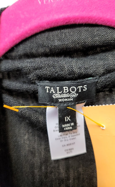 Talbots Women's Size 2X Black Cardigan