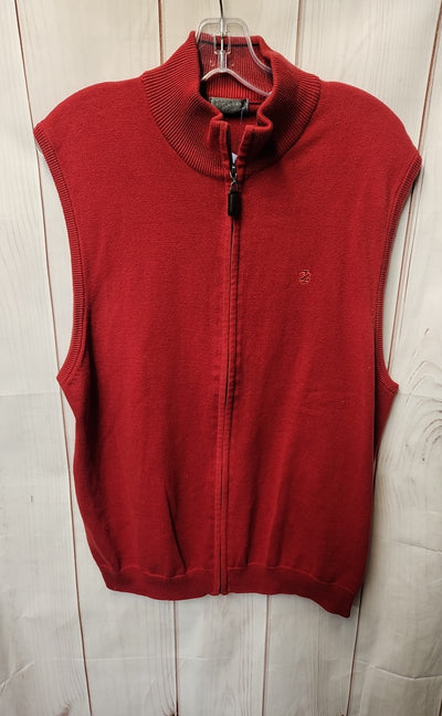 Izod Men's Size L Red Vest
