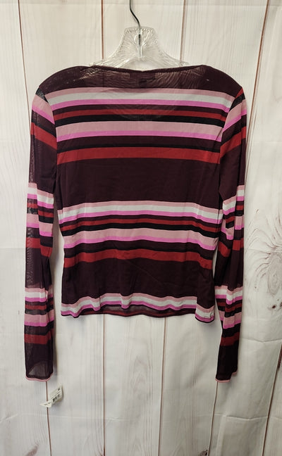 NWT Bar III Women's Size M Purple Long Sleeve Top