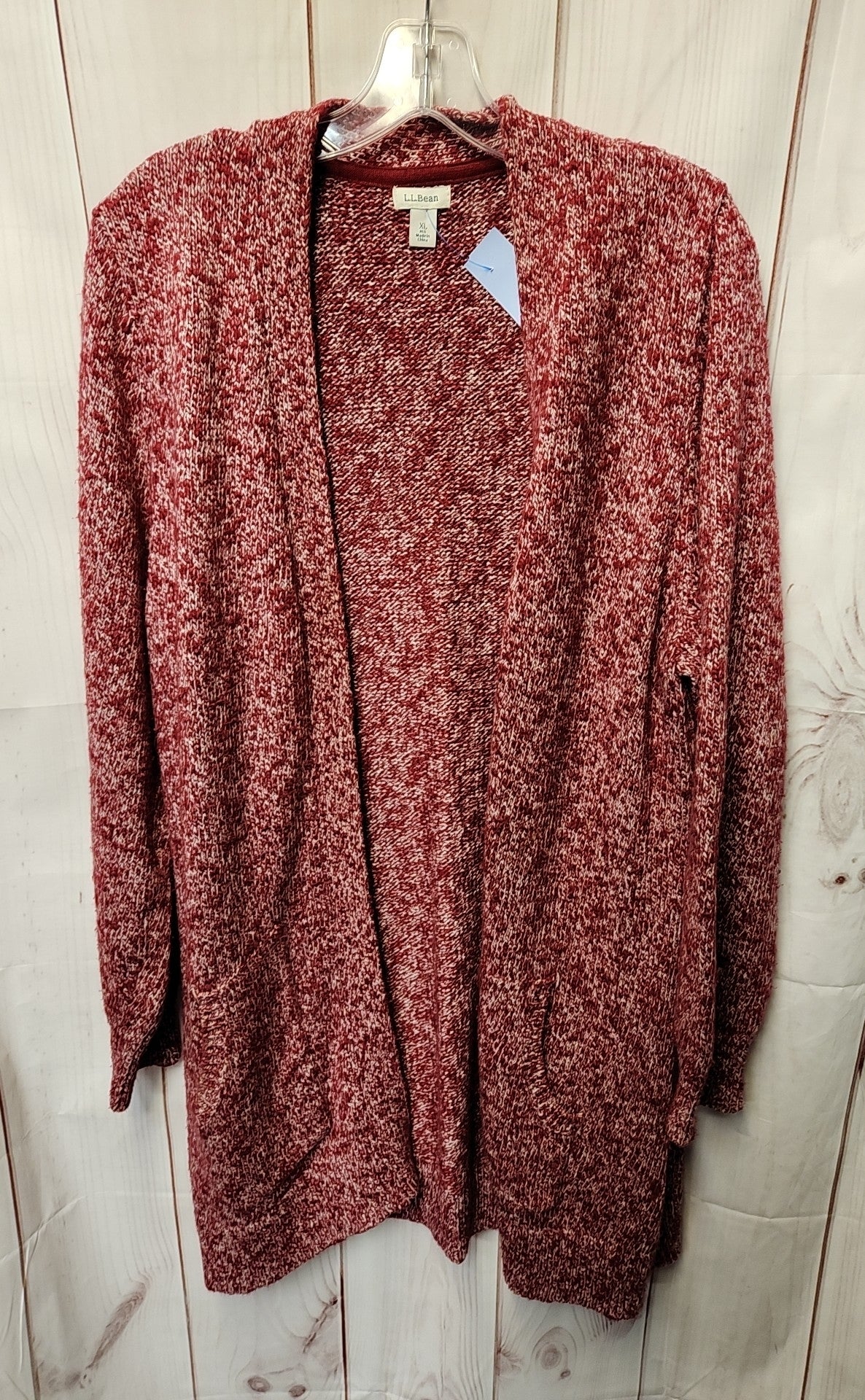 LL Bean Women's Size XL Red Cardigan