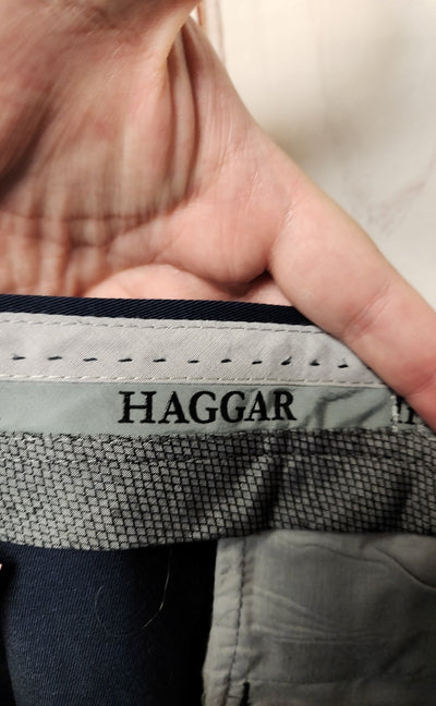 Haggar Men's Size 38x30 Navy Pants