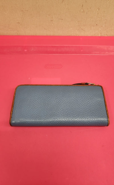 Dooney & Bourke Blue Leather Wallet As Is - stains inside