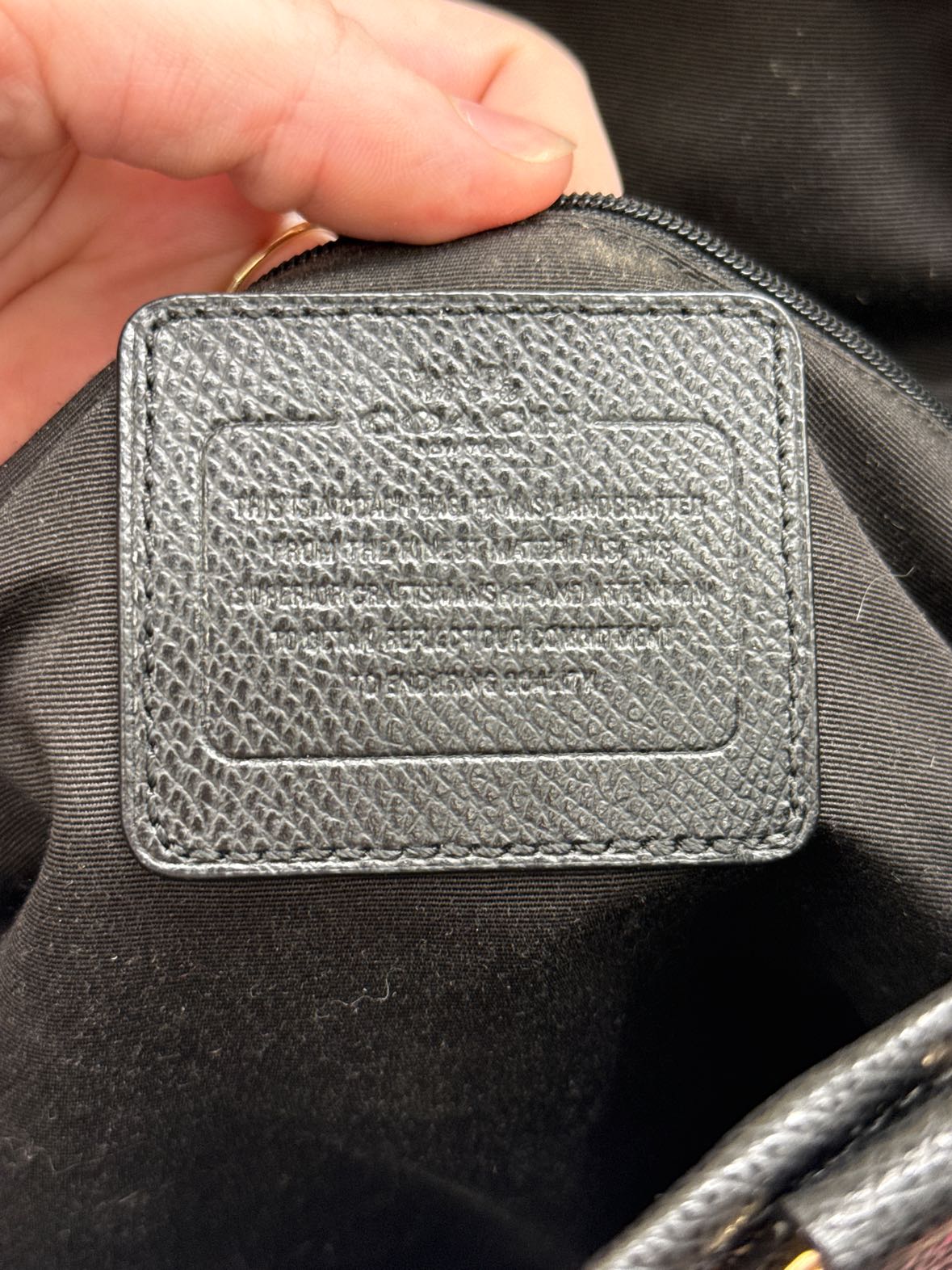 Coach L1432 Brown Leather Sig. Logo Tote Bag AS IS - wear on corners