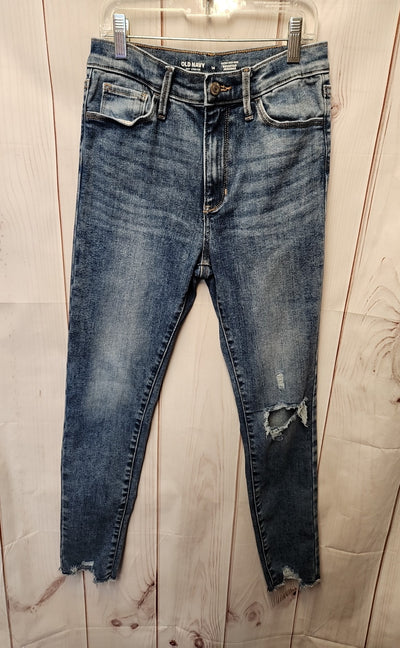 Old Navy Girl's Size 14 Blue Jeans Extra High Rise Rockstar Jegging