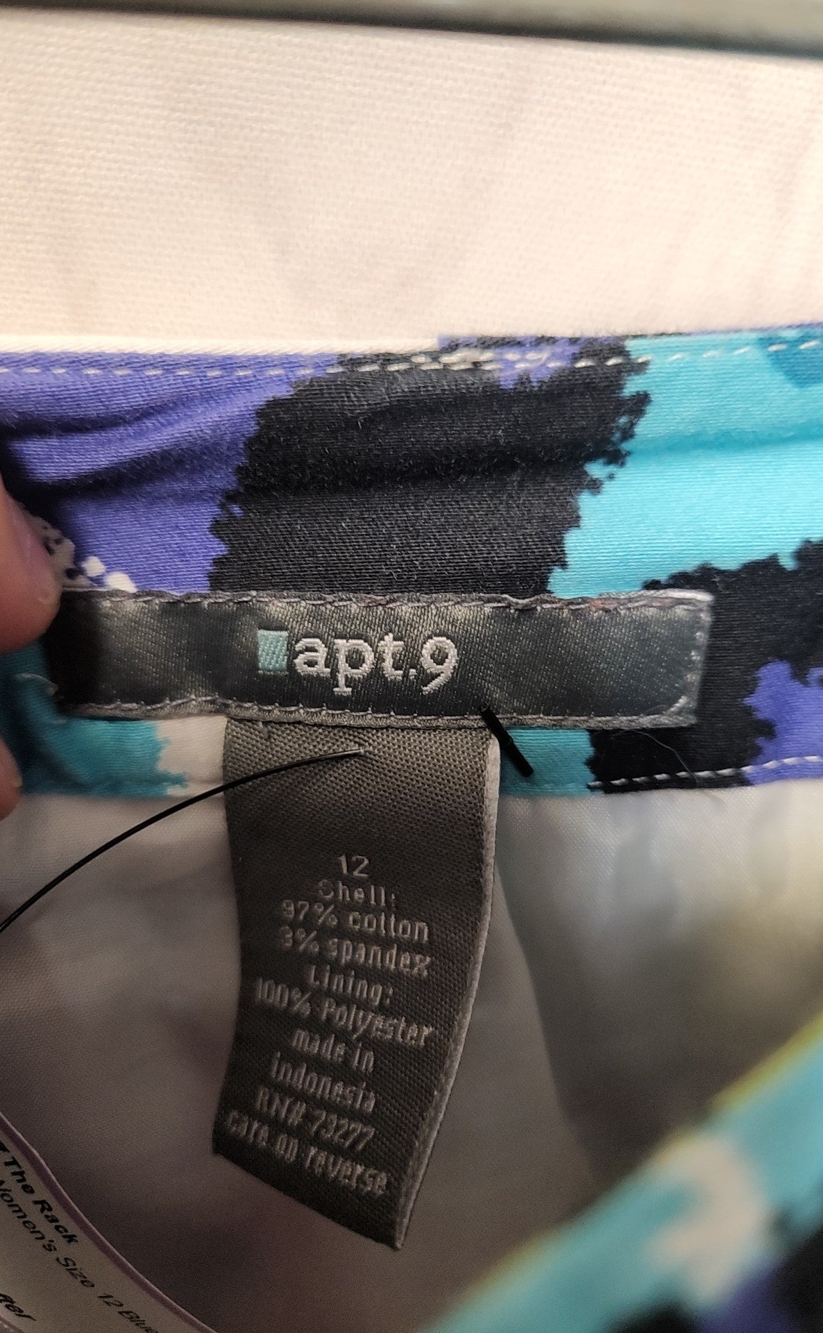 Apt 9 Women's Size 12 Blue Skirt