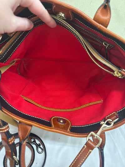 Dooney & Bourke Brielle Pebbled Black Leather Tote Bag