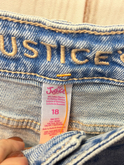Justice Girl's Size 18 Blue Jeans