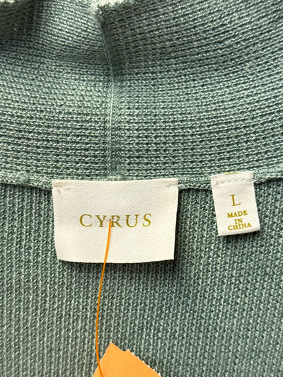 Cyrus Women's Size L Green Cardigan
