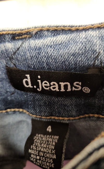 D Jeans Women's Size 27 (3-4) Blue Jeans
