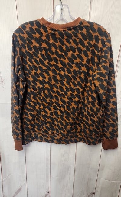 Stars Above Women's Size S Brown Animal Print Sweatshirt
