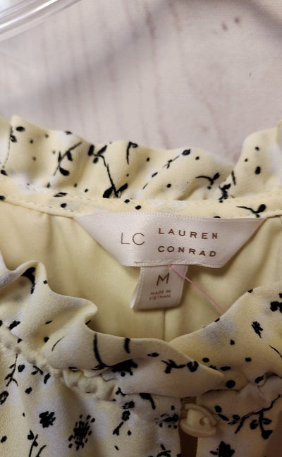 Lauren Conrad Women's Size M Yellow Floral Dress
