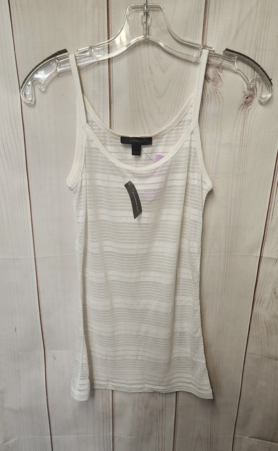 NWT Express Women's Size S White Sleeveless Top