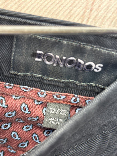 Bonobos Men's Size 32x32 Black Pants Slim