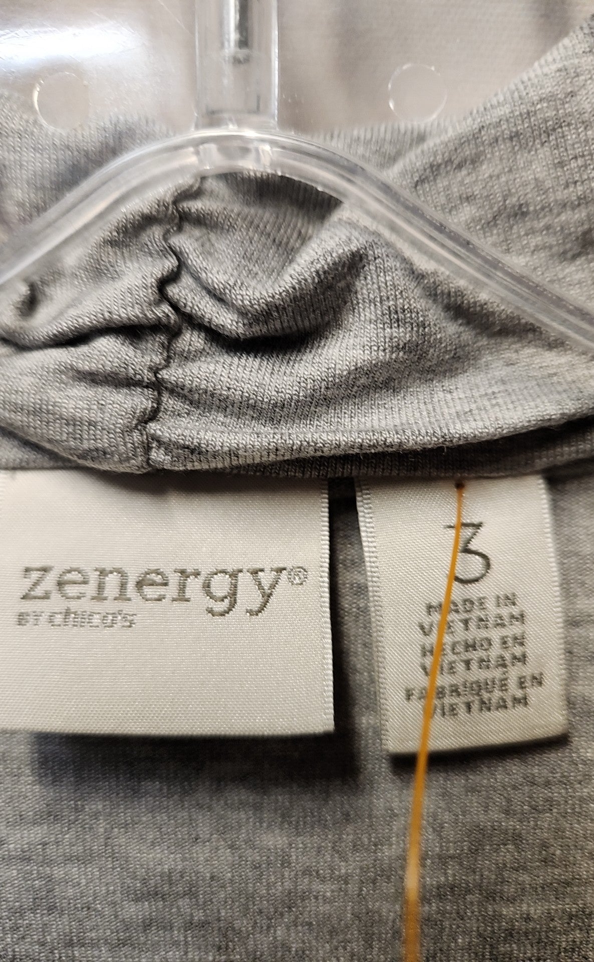 Zenergy - Chico's Women's Size 3 = US XL Gray Long Sleeve Top