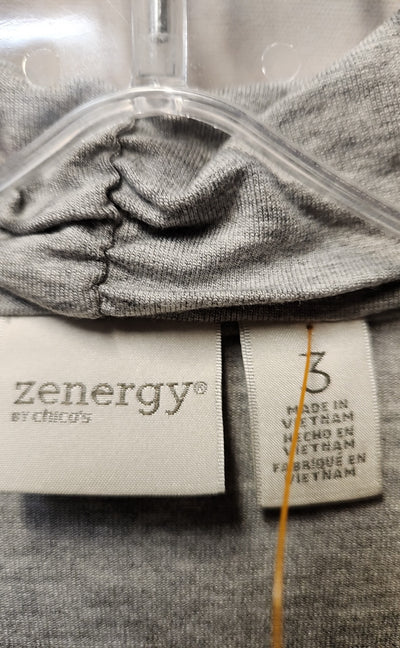 Zenergy - Chico's Women's Size 3 = US XL Gray Long Sleeve Top