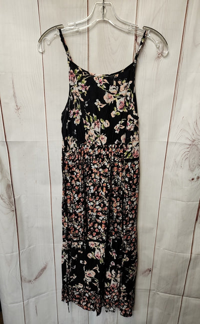 NWT BOG Collective Women's Size S Black Floral Dress