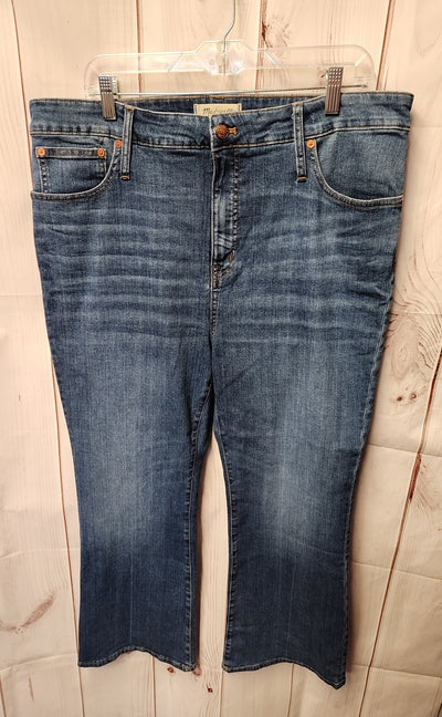 Madewell Women's Size 34 (18/1X) Blue Jeans Curvy Cali Demi-boot