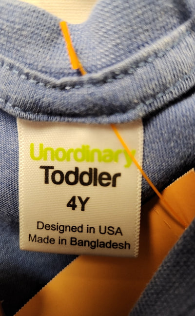 Unordinary Toddler Boy's Size 4 Blue Shirt