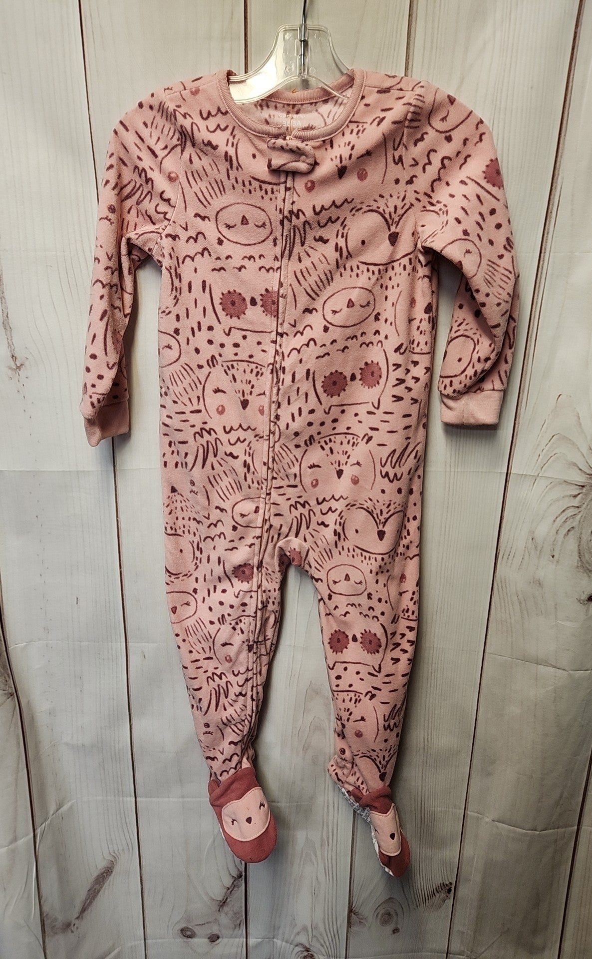 Carters Girl's Size 3 Pink Pajamas