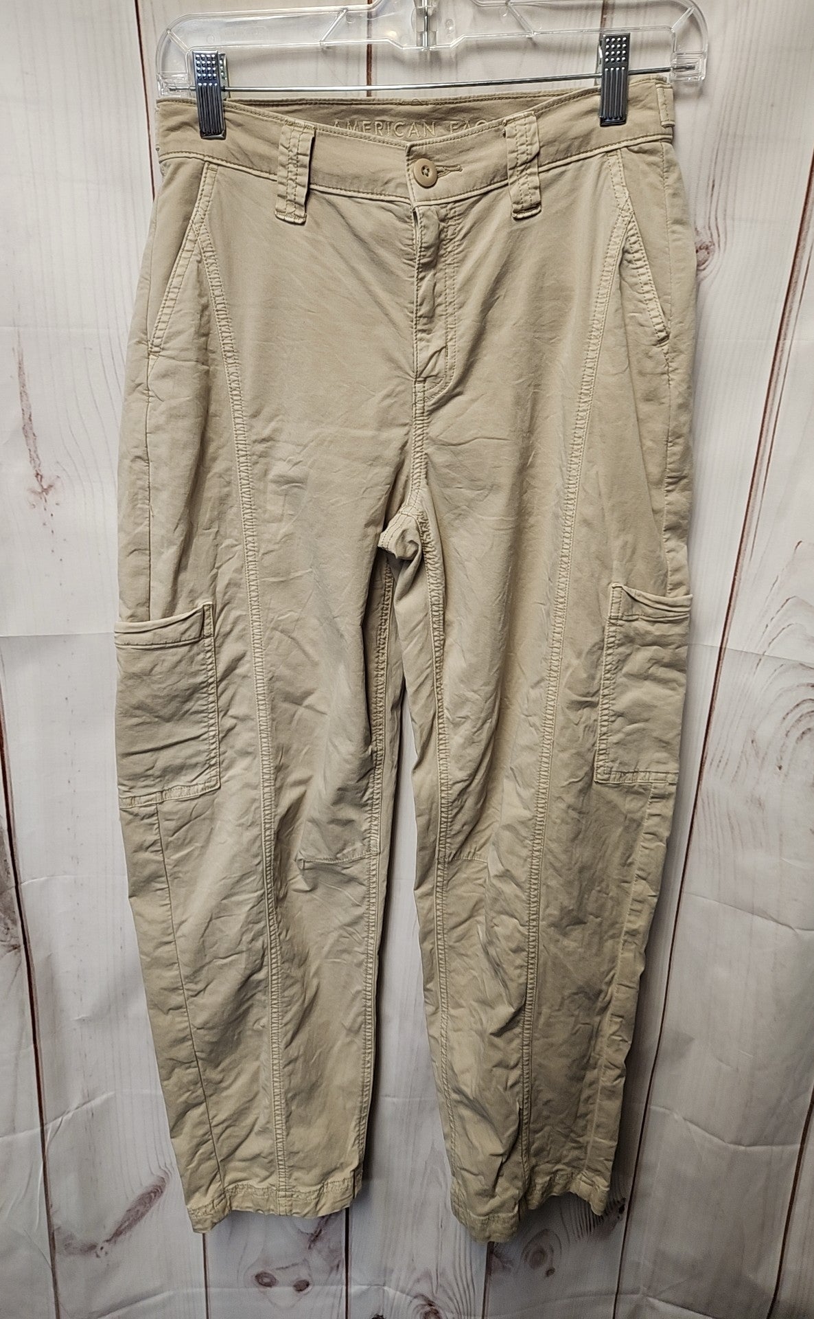 American Eagle Women's Size 000 Beige Pants Barrel