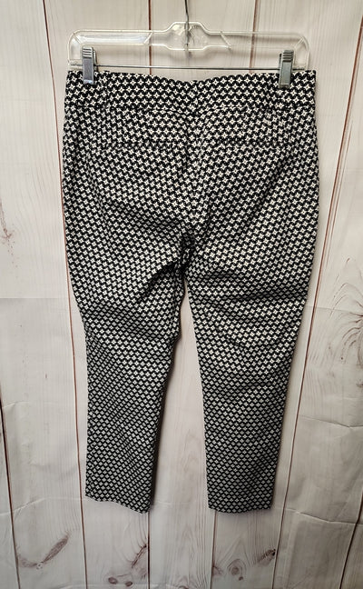 Loft Women's Size 4 Petite Black & White Pants Julie Skinny