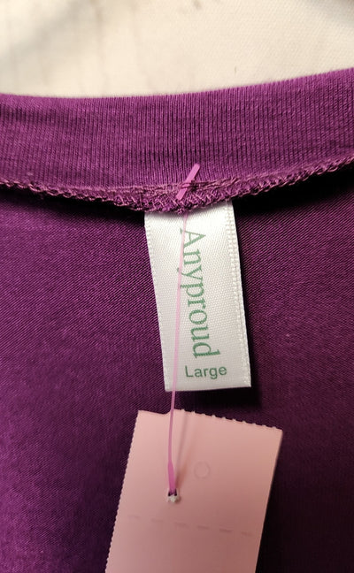 Anyproud Women's Size L Purple Sleeveless Top