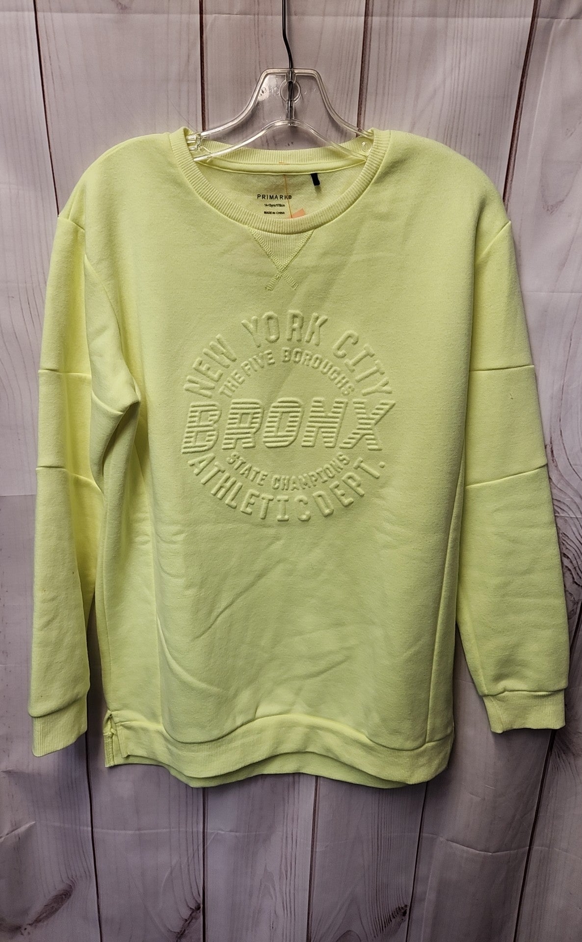 Primark Girl's Size 14 Yellow Sweatshirt