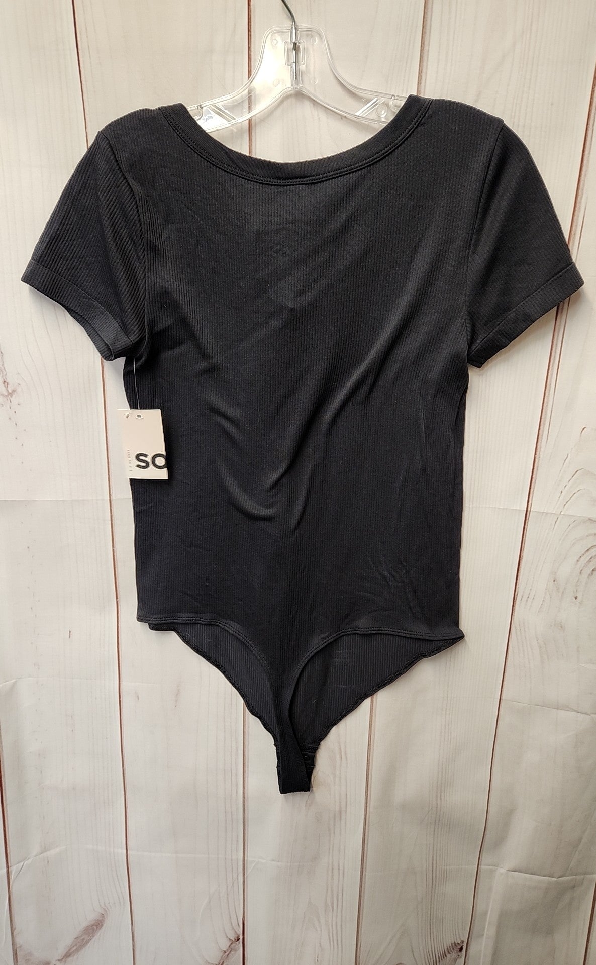 NWT So Women's Size XL Black Bodysuit