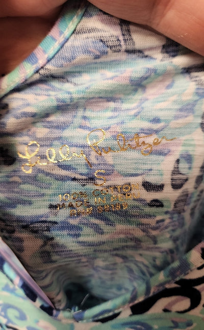 Lilly Pulitzer Women's Size S Blue Sleeveless Top