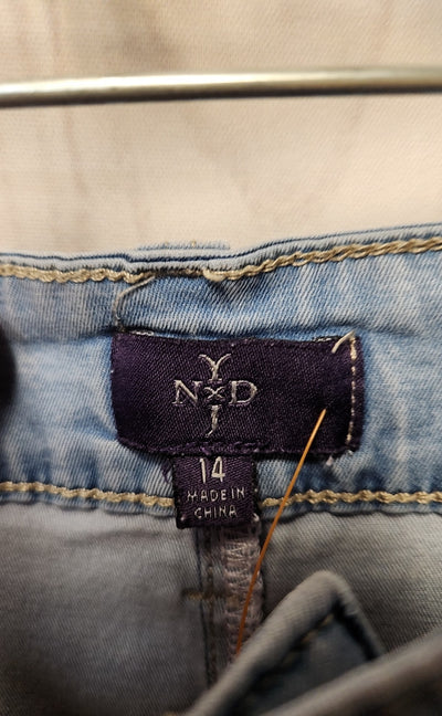 NYDJ Women's Size 32 (13-14) Blue Jeans Claire Trouser