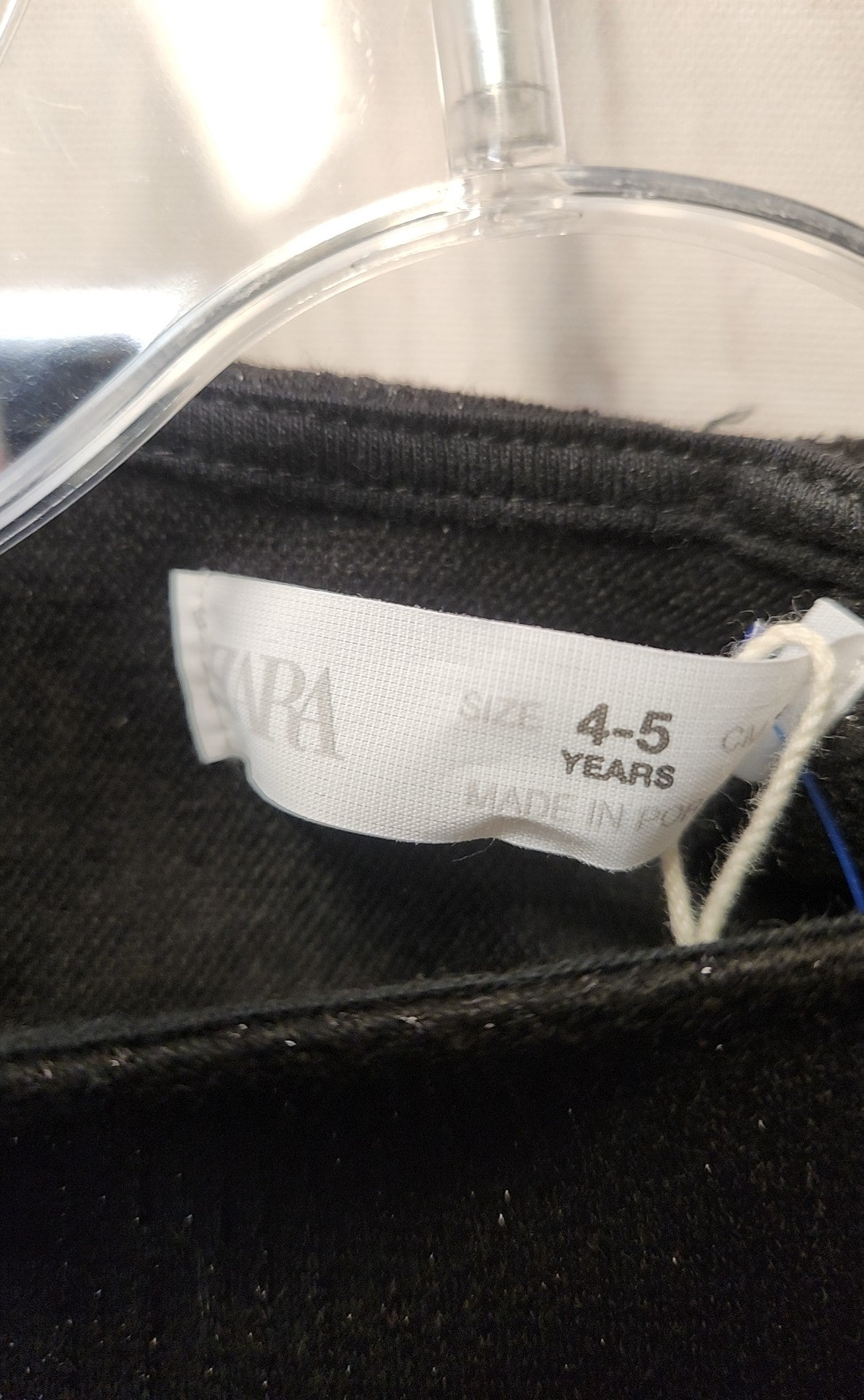 NWT Zara Girl's Size 4/5 Black Dress