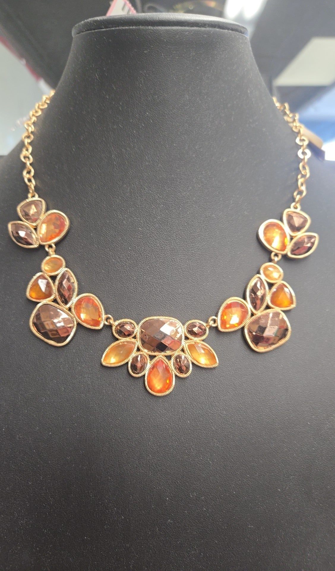 Gold Rhinestone Necklace