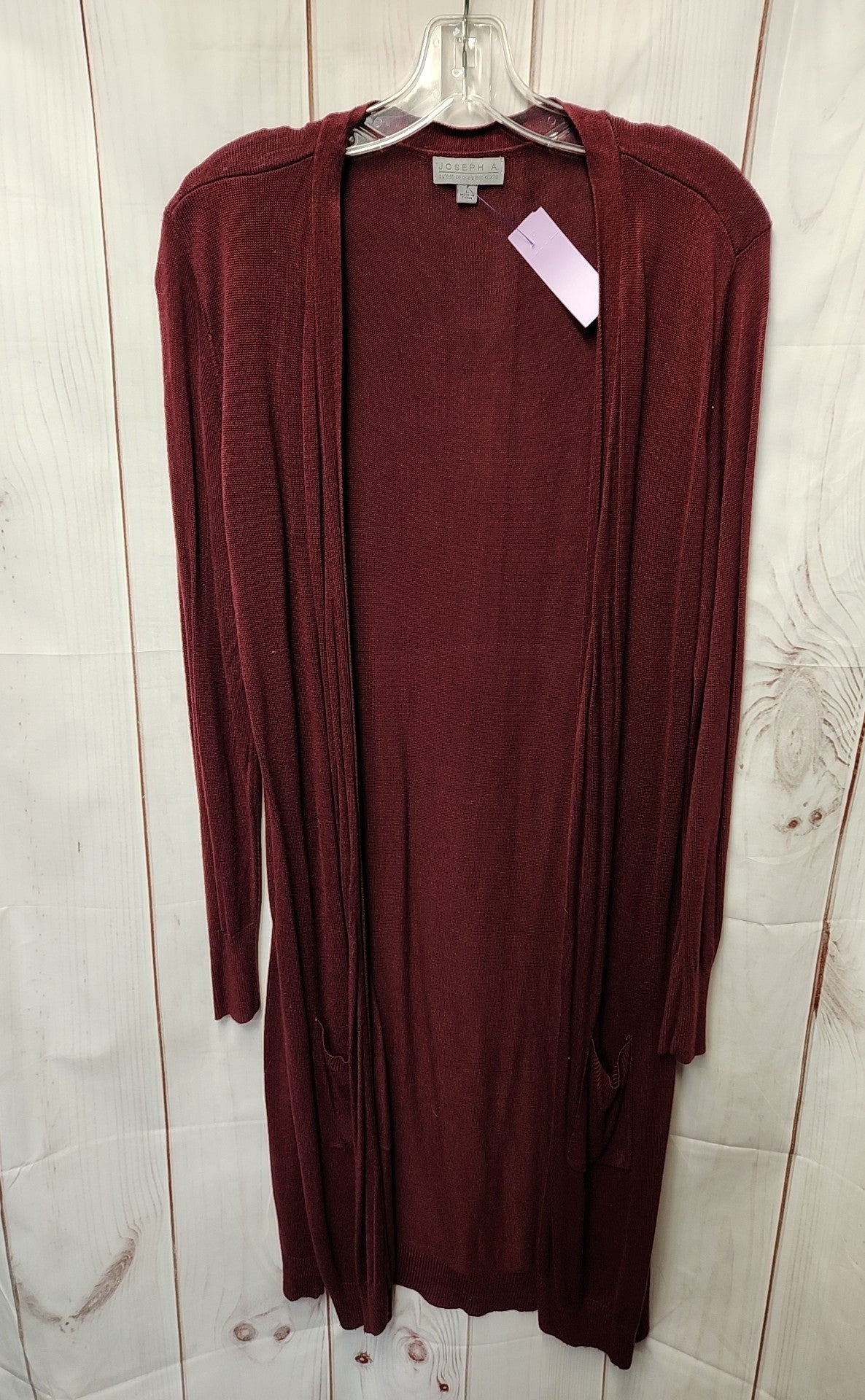 Joseph A Women's Size L Maroon Cardigan