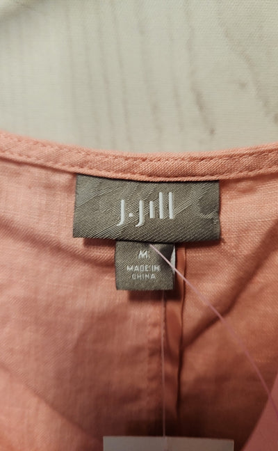 NWT J Jill Women's Size M Pink Linen Dress