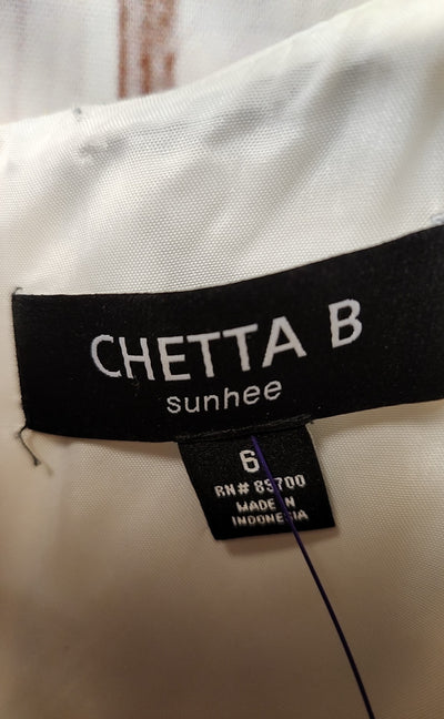 Chetta B Women's Size 6 Black & Yellow Dress