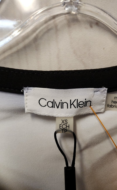 NWT Calvin Klein Women's Size XS White Sleeveless Top