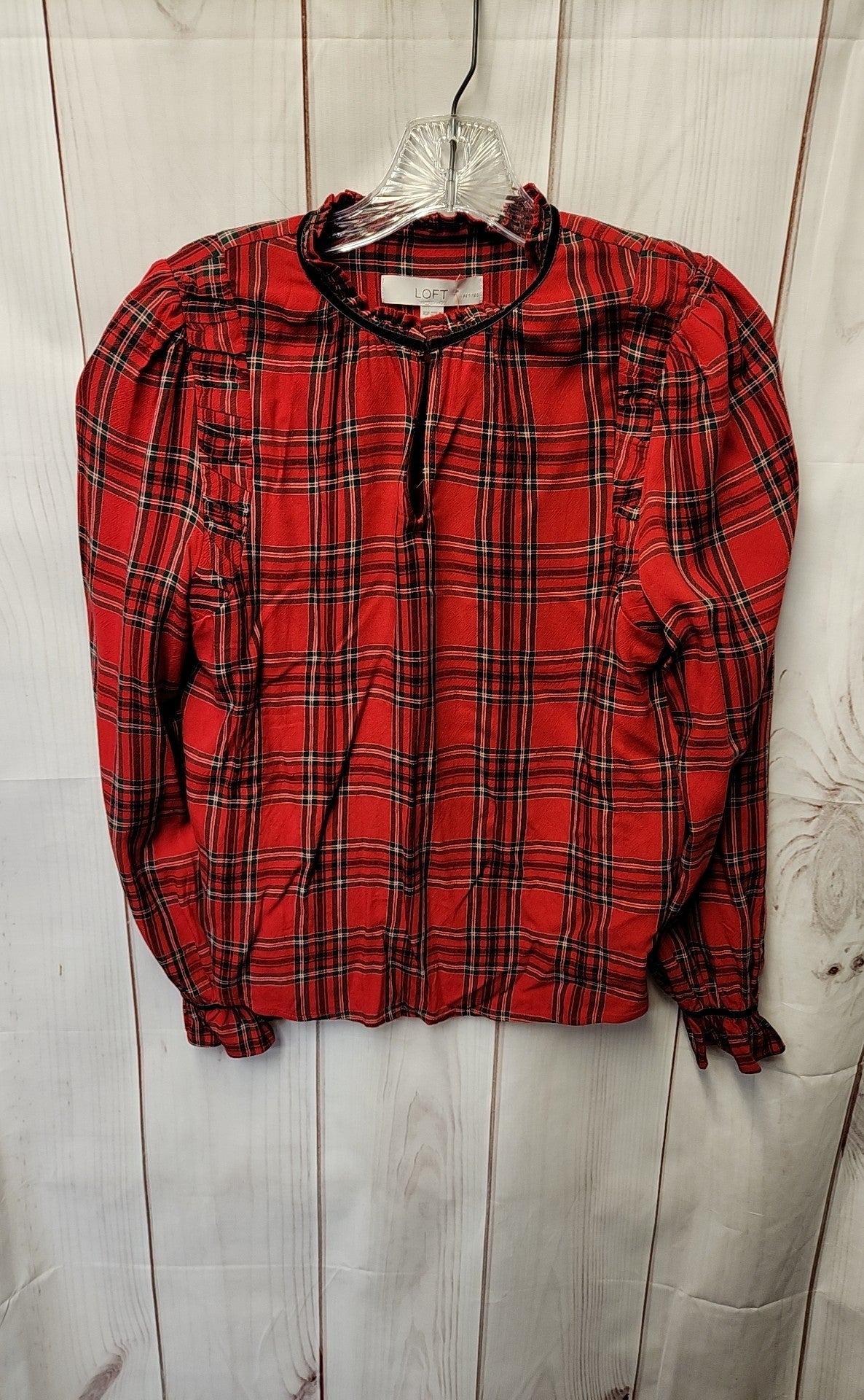 Loft Women's Size XS Petite Red Long Sleeve Top