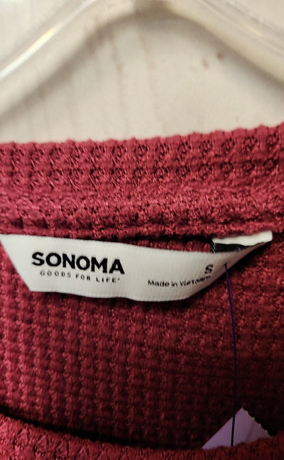 Sonoma Women's Size S Pink Long Sleeve Top