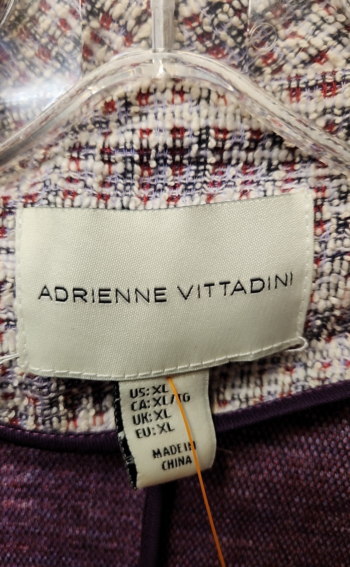 Adrienne Vittadini Women's Size XL Purple Jacket